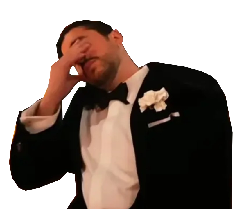 Bad Bunny at the Grammys 'facepalm' meme